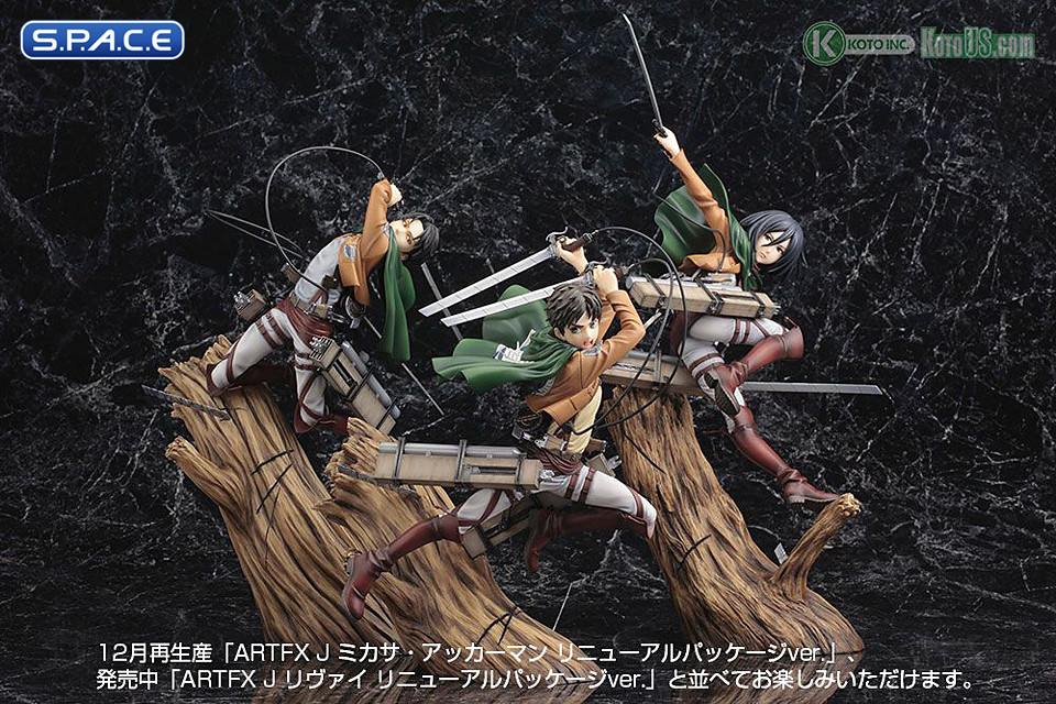 1/8 Scale Eren Yeager ARTFXJ Statue - Renewal Package Version (Attack on Titan)