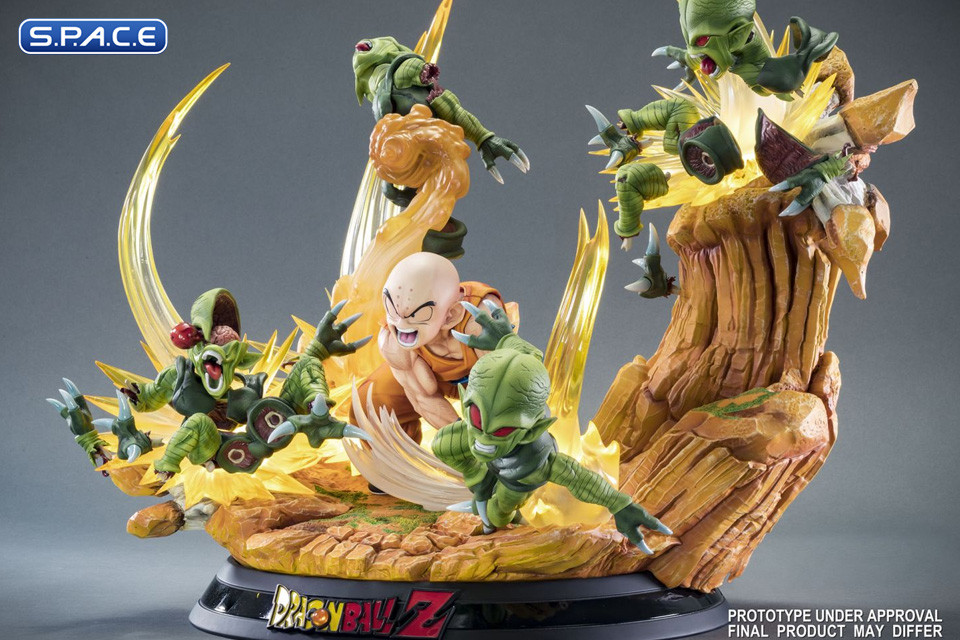 Kuririn vs. the Saibaimen HQS Statue (Dragon Ball Z)