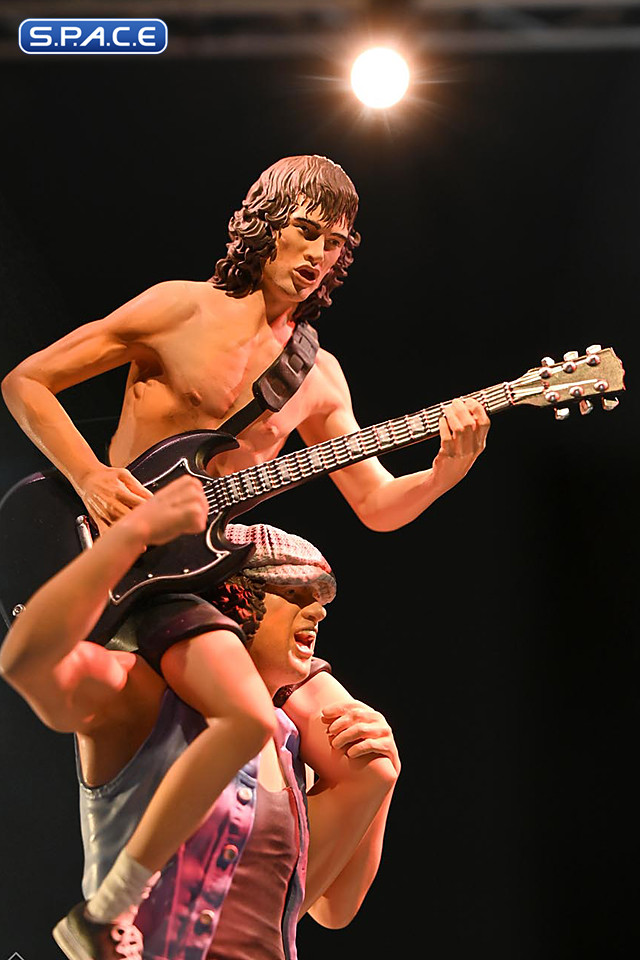 Angus Young & Brian Johnson Rock Iconz Statue (AC/DC)