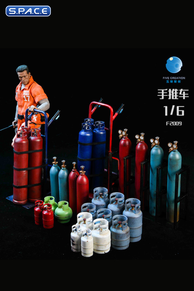 1/6 Scale Gas Cylinder with Pressure Regulator