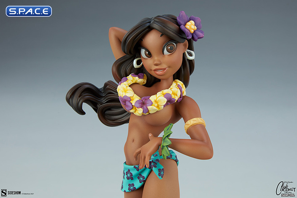 Island Girl Club Coconut Collection Statue