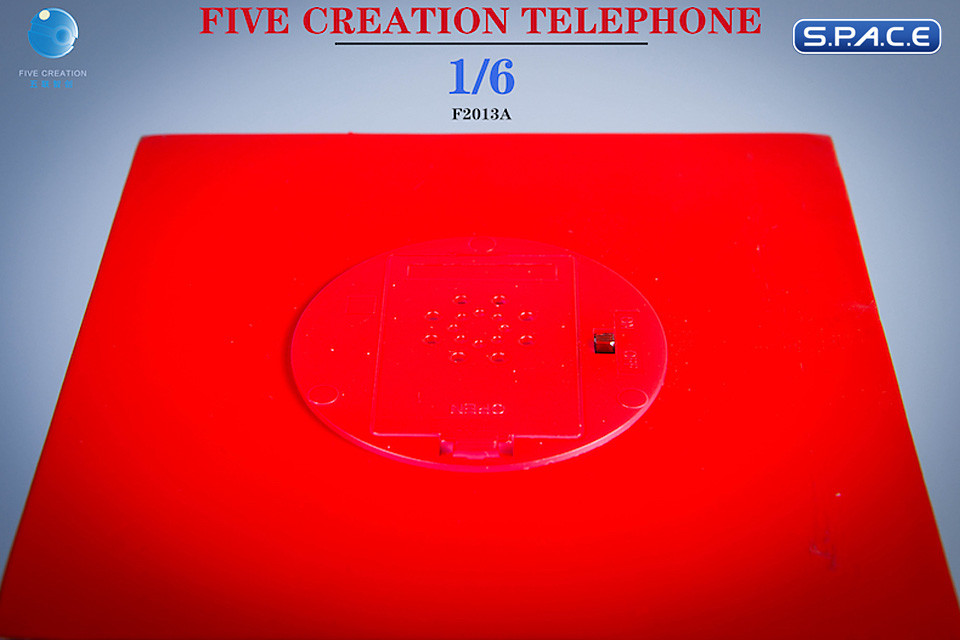 1/6 Scale Telephone Booth (red)