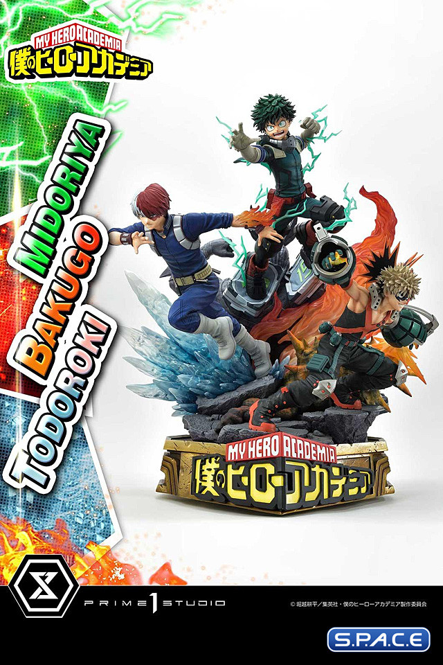 1/4 Scale Midoriya, Bakugo & Todoroki Ultimate Premium Masterline Statue (My Hero Academia)