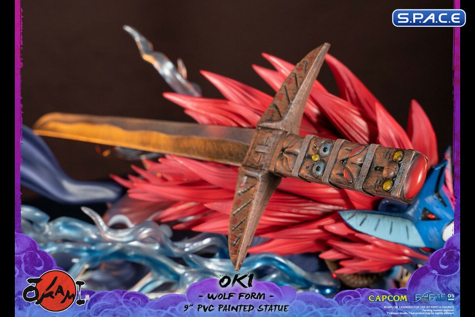 Oki Wolf Form PVC Statue (Okami)