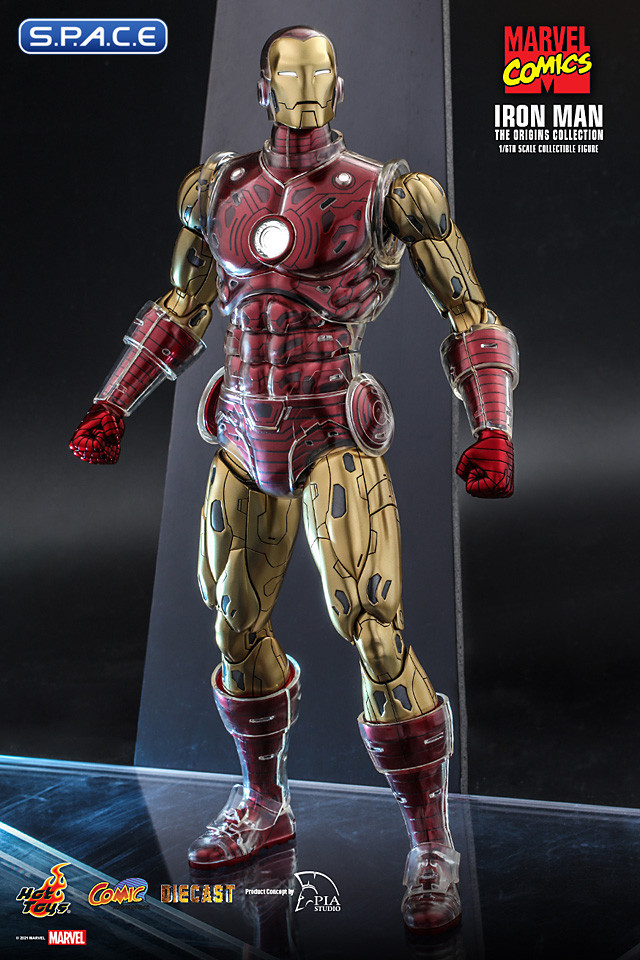 1/6 Scale Iron Man The Origins Collection Comic Masterpiece CMS07D37 Diecast Series (Marvel)