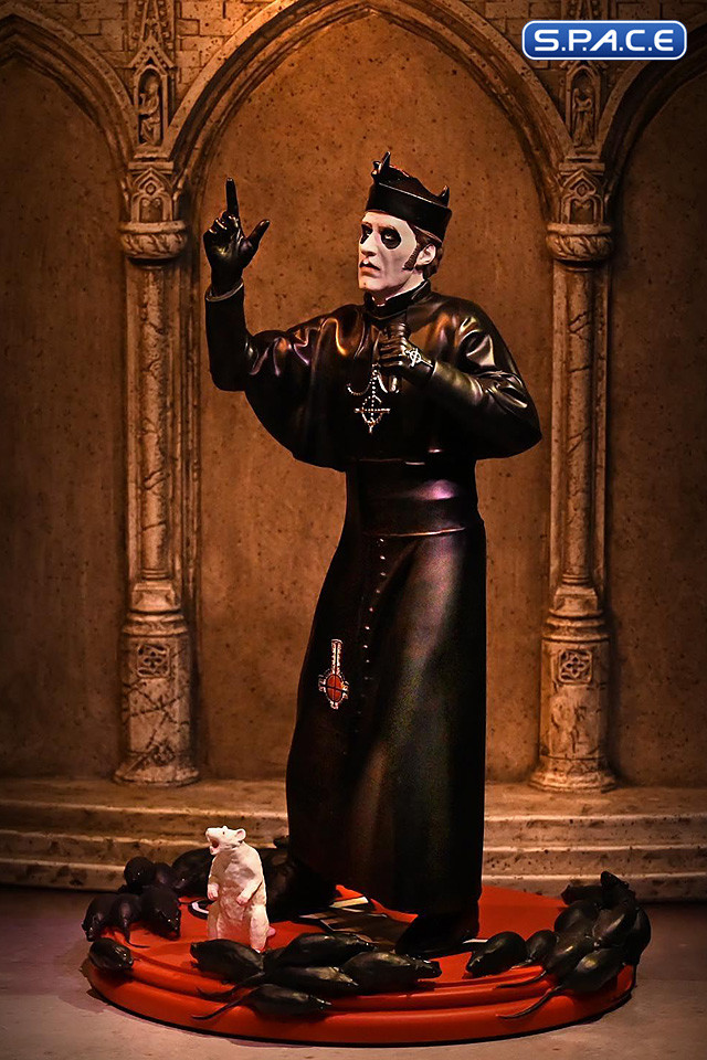 Cardinal Copia Black Cassock Rock Iconz Statue (Ghost)