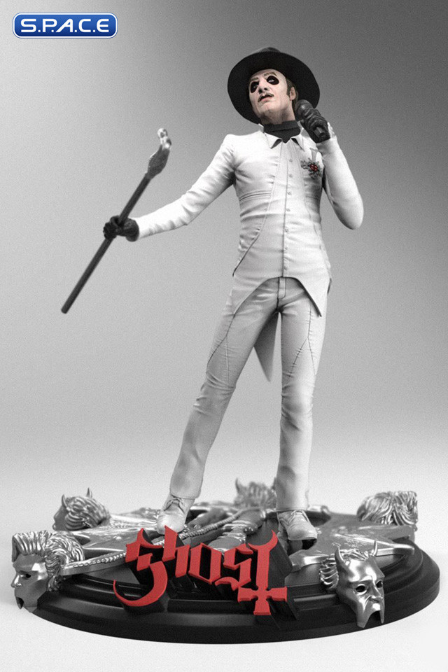 Cardinal Copia White Tuxedo Rock Iconz Statue (Ghost)