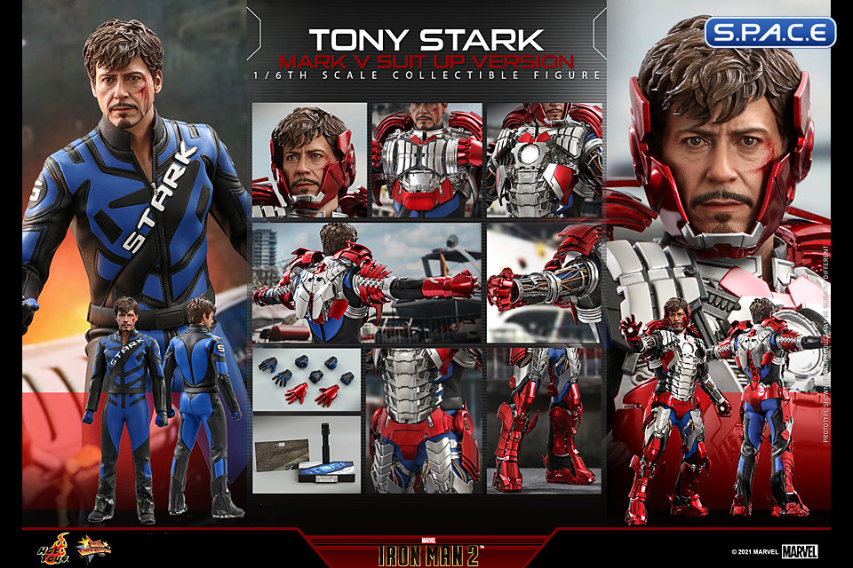 1/6 Scale Tony Stark Mark V Suit Up Version Movie Masterpiece MMS599 (Iron Man 2)