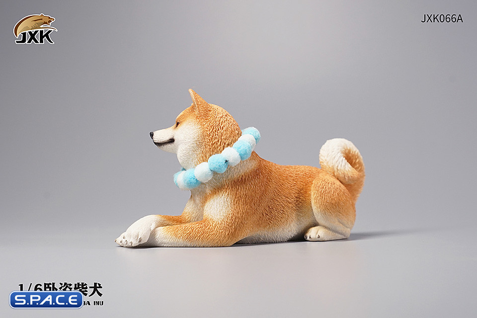 1/6 Scale lying Shiba Inu (red)