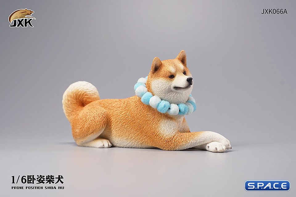 1/6 Scale lying Shiba Inu (red)
