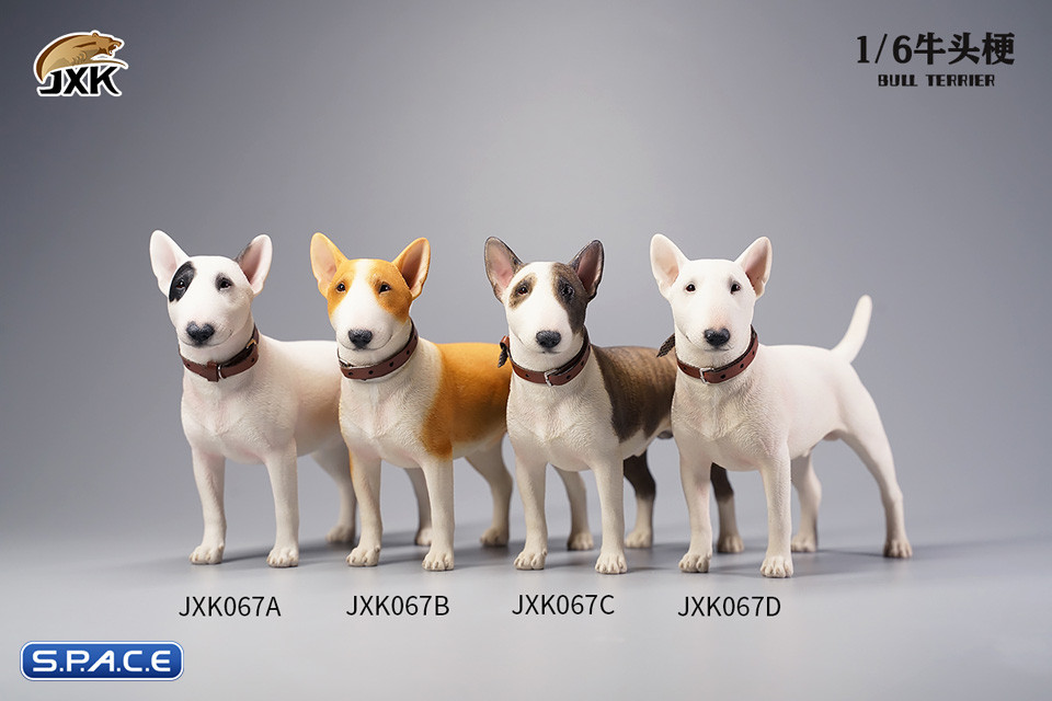 1/6 Scale Bull Terrier (black/white)