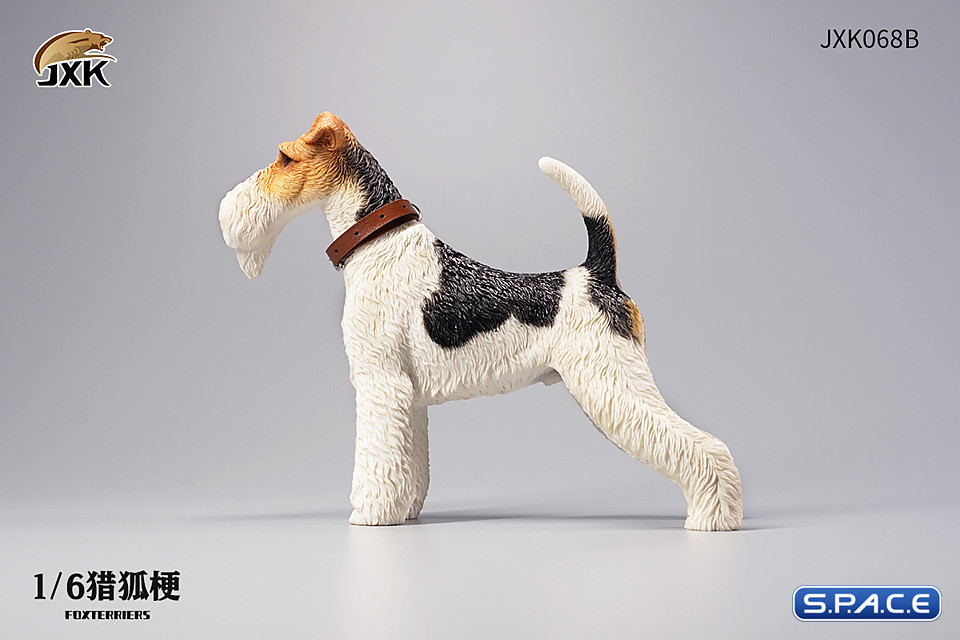 1/6 Scale Foxterrier (white/black)