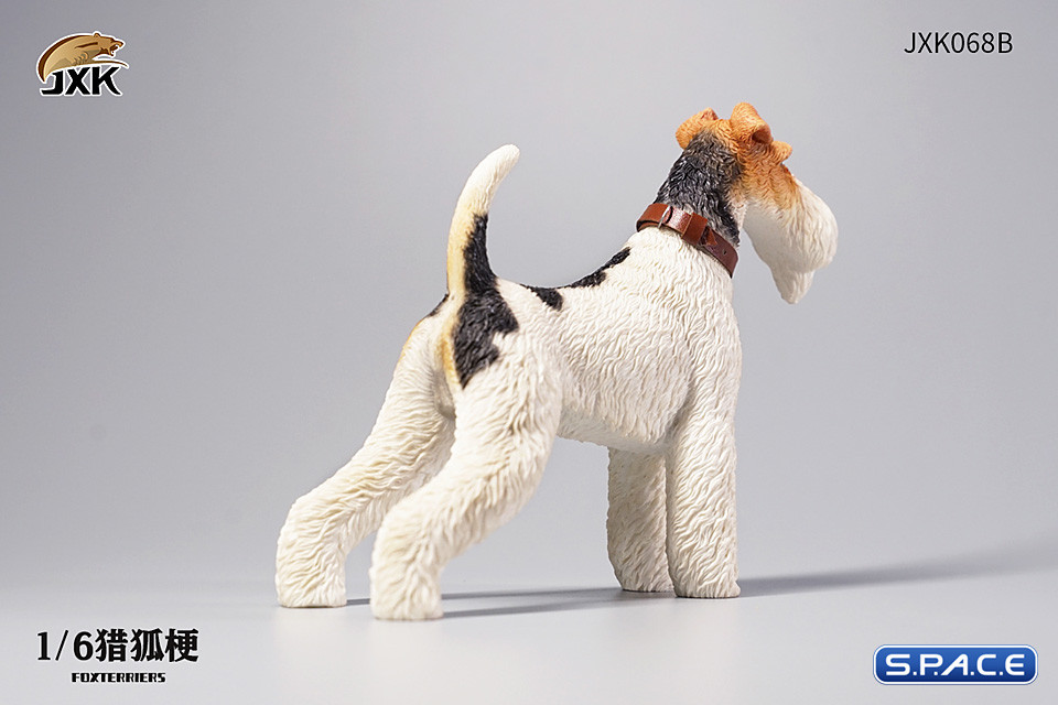 1/6 Scale Foxterrier (white/black)