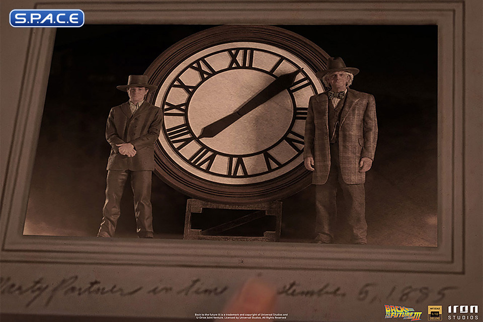 1/10 Scale Marty and Doc at the Clock Deluxe Art Scale Statue (Back to the Future 3)