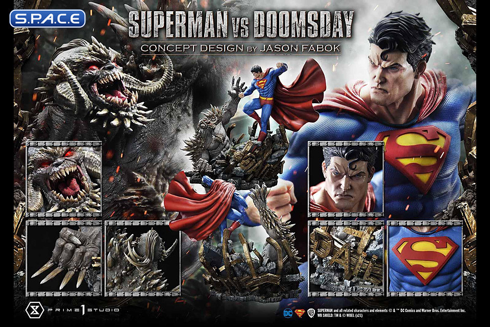 1/3 Scale Superman vs. Doomsday Concept by Jason Fabok Ultimate Museum Masterline Statue (DC Comics)