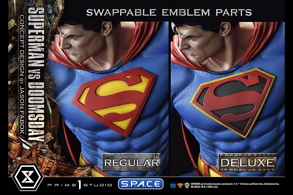 1/3 Scale Superman vs. Doomsday Concept by Jason Fabok Deluxe Ultimate Museum Masterline Statue - Bonus Version (DC Comics)