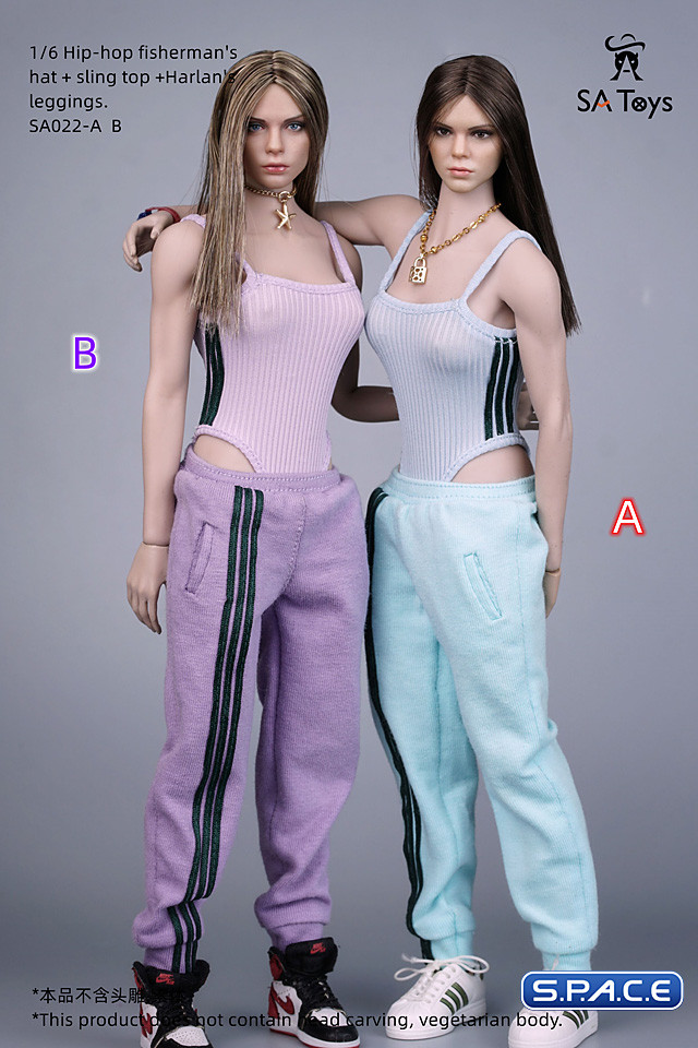 1/6 Scale female Hip-Hop Outfit (purple)