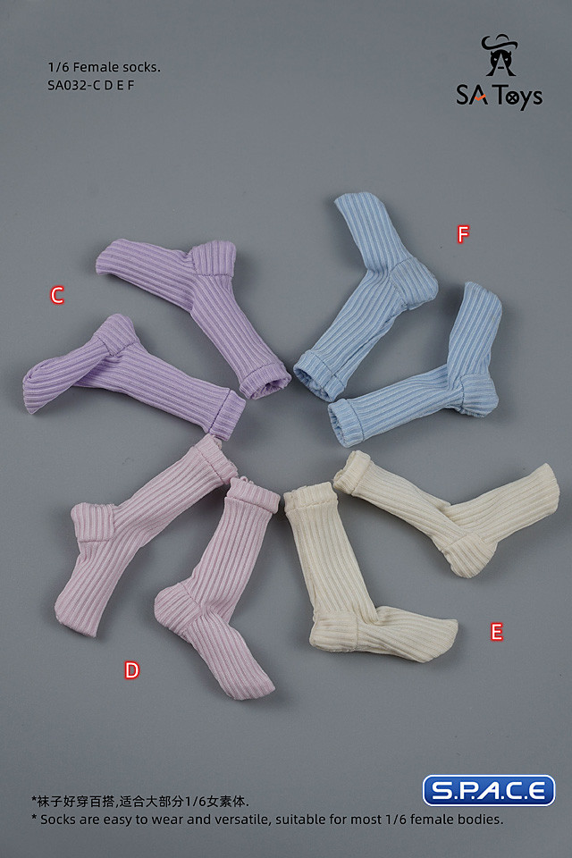 1/6 Scale Socks (pink)