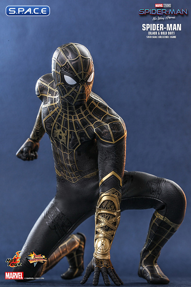 1/6 Scale Spider-Man Black & Gold Suit Movie Masterpiece MMS604 (Spider ...