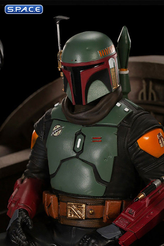 1/10 Scale Boba Fett & Fennec Shand on Throne Deluxe Art Scale Statue (The Mandalorian)