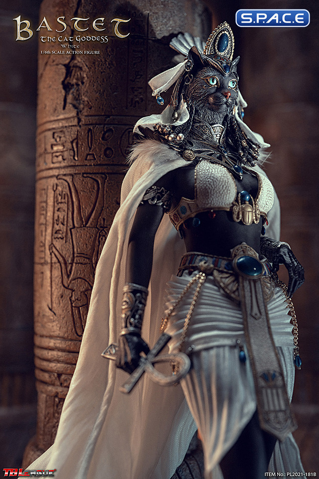 1/6 Scale White Bastet - The Cat Goddess