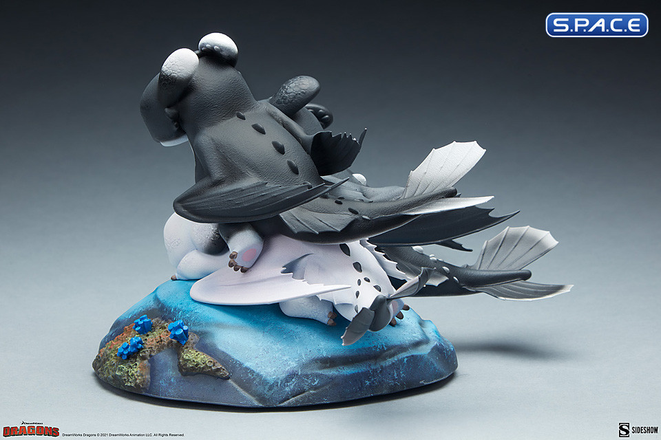 Dart, Pouncer and Ruffrunner Statue (How to Train Your Dragon)