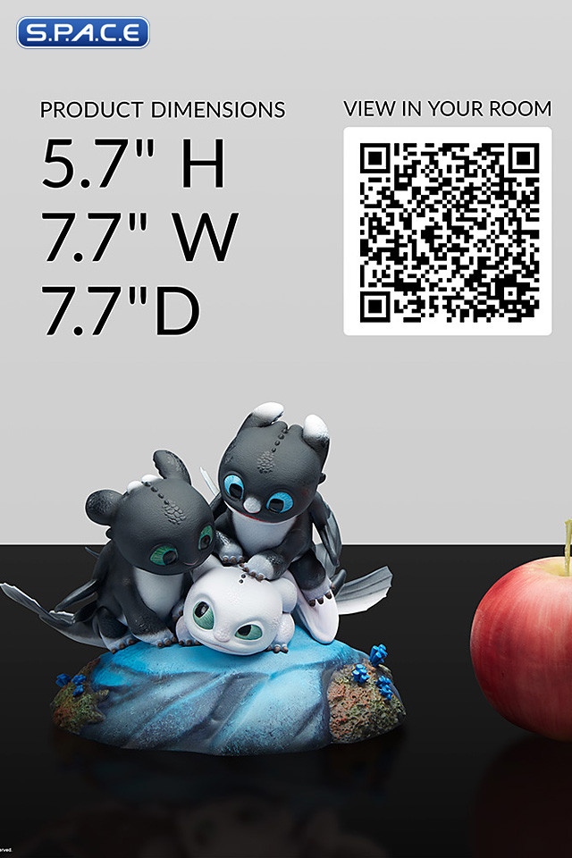 Dart, Pouncer and Ruffrunner Statue (How to Train Your Dragon)