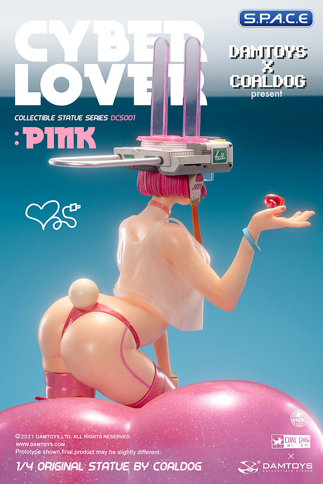 1/4 Scale Cyber Lover: Pink Statue (Coaldog Series)