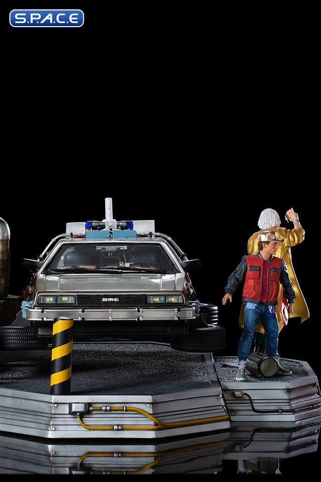 1/10 Scale DeLorean Full Set Deluxe Art Scale Statue (Back to the Future 2)