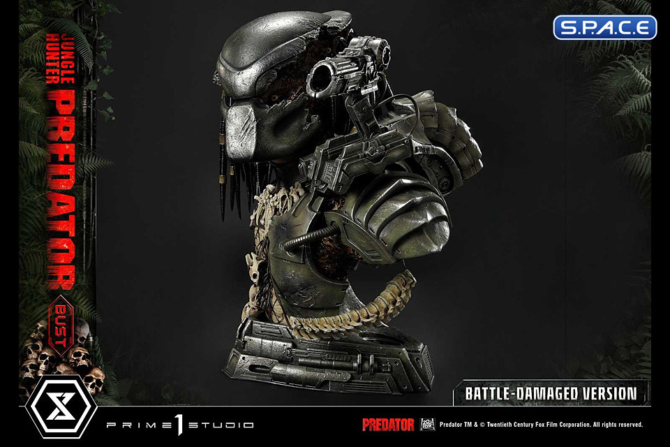 1/3 Scale Jungle Hunter Predator Premium Bust - Battle-Damaged Version (Predator)