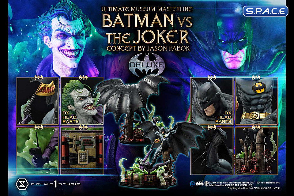 1/3 Scale Batman vs. The Joker Concept by Jason Fabok Deluxe Ultimate Museum Masterline Statue - Bonus Version (DC Comics)