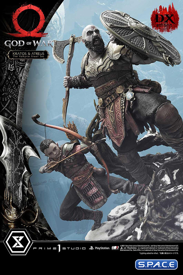 1/4 Scale Kratos & Atreus �The Valkyrie Armor Set� Deluxe Ultimate Premium Masterline Statue (God of War)