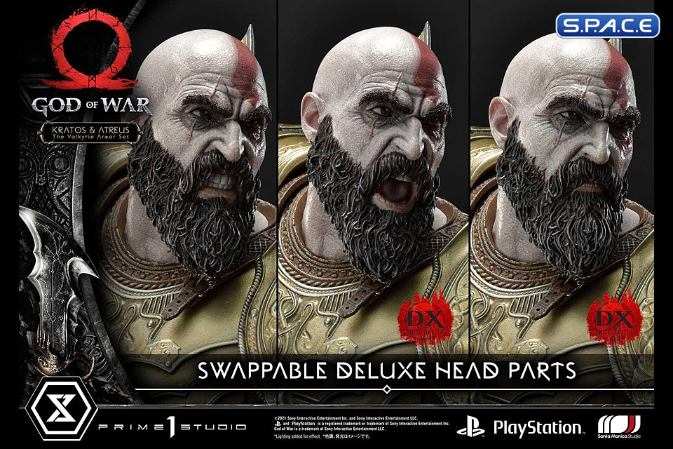1/4 Scale Kratos & Atreus �The Valkyrie Armor Set� Deluxe Ultimate Premium Masterline Statue (God of War)