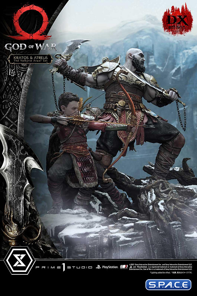 1/4 Scale Kratos & Atreus �The Valkyrie Armor Set� Deluxe Ultimate Premium Masterline Statue (God of War)