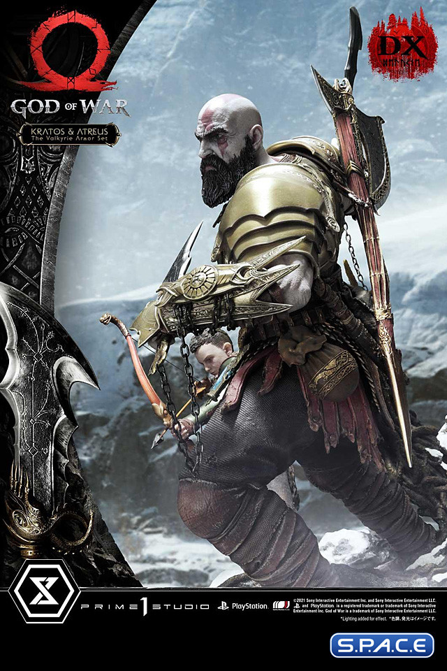 1/4 Scale Kratos & Atreus �The Valkyrie Armor Set� Deluxe Ultimate Premium Masterline Statue (God of War)