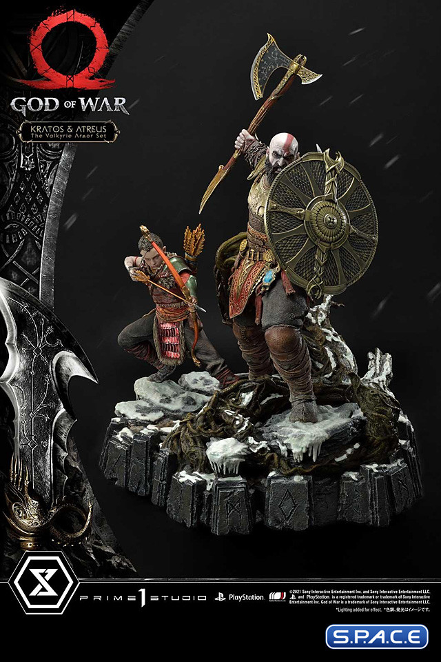 1/4 Scale Kratos & Atreus �The Valkyrie Armor Set� Deluxe Ultimate Premium Masterline Statue (God of War)