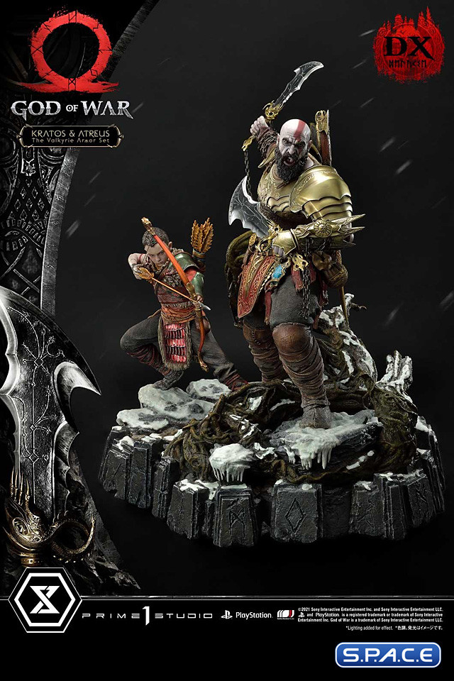 1/4 Scale Kratos & Atreus �The Valkyrie Armor Set� Deluxe Ultimate Premium Masterline Statue (God of War)