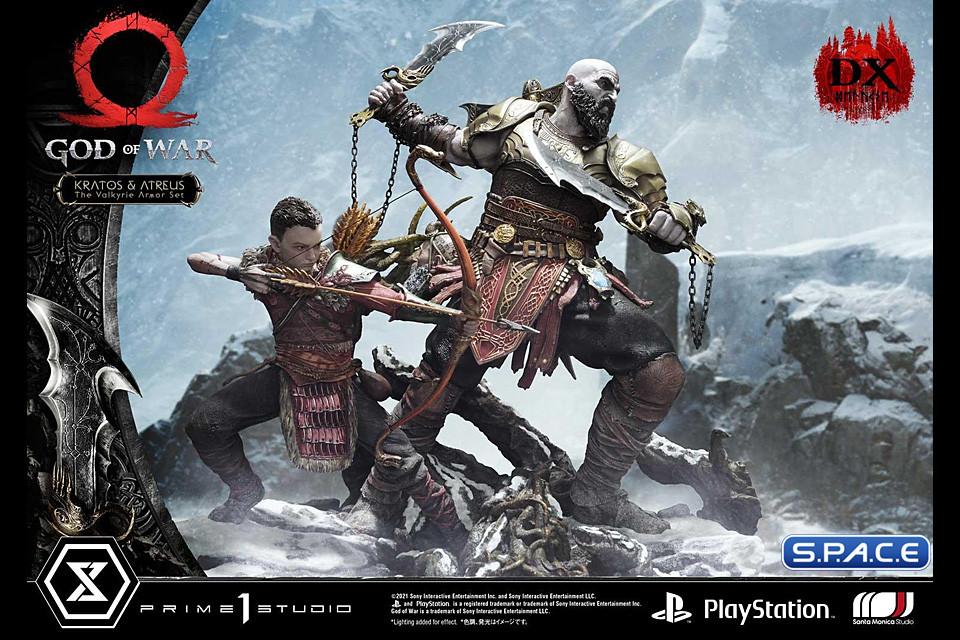 1/4 Scale Kratos & Atreus �The Valkyrie Armor Set� Deluxe Ultimate Premium Masterline Statue (God of War)