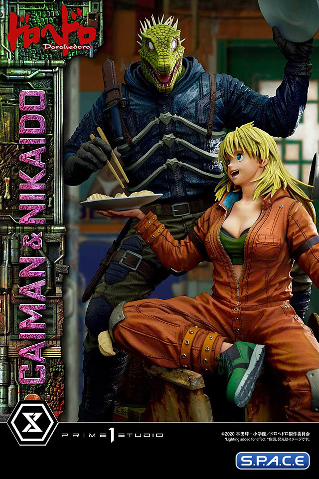 1/4 Scale Caiman & Nikaido Ultimate Premium Masterline Statue (Dorohedoro)