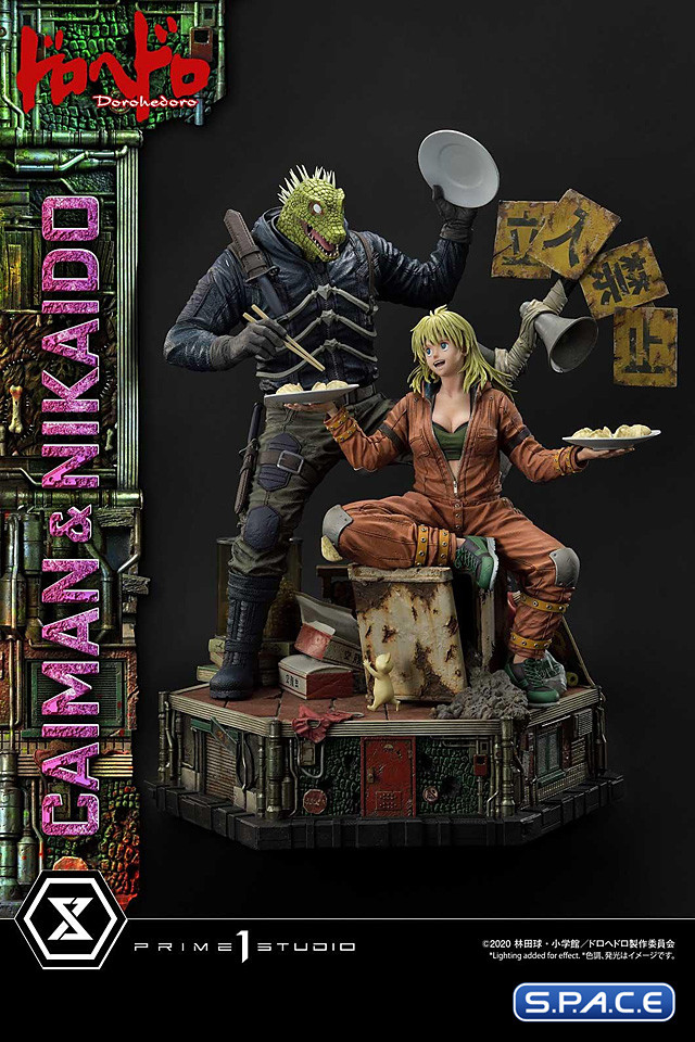1/4 Scale Caiman & Nikaido Ultimate Premium Masterline Statue (Dorohedoro)