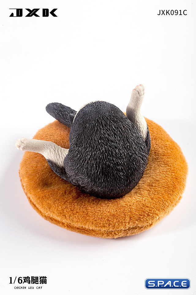 1/6 Scale Chicken Leg Cat (black)