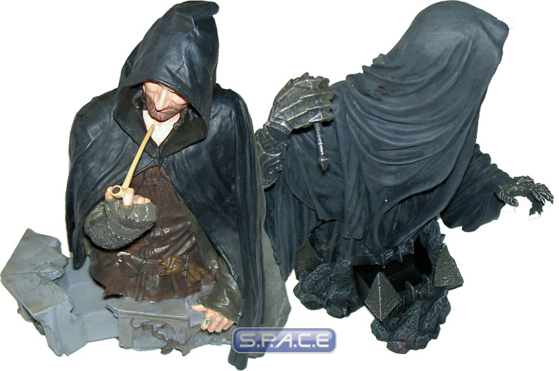 2er Set: Ringwraith Ringbearer and Strider Ringbearer Bust (The Lord of the Rings)