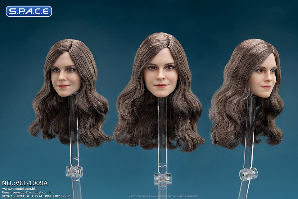 1/6 Scale Emma Head Sculpts (brown curly hair)