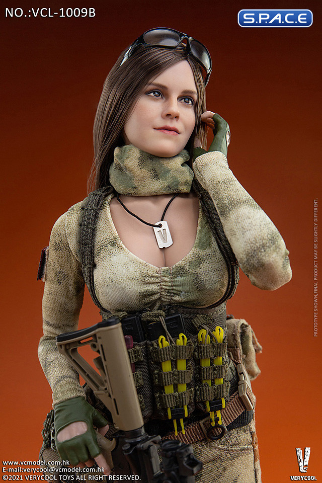 1/6 Scale Emma Head Sculpts (long brown hair)