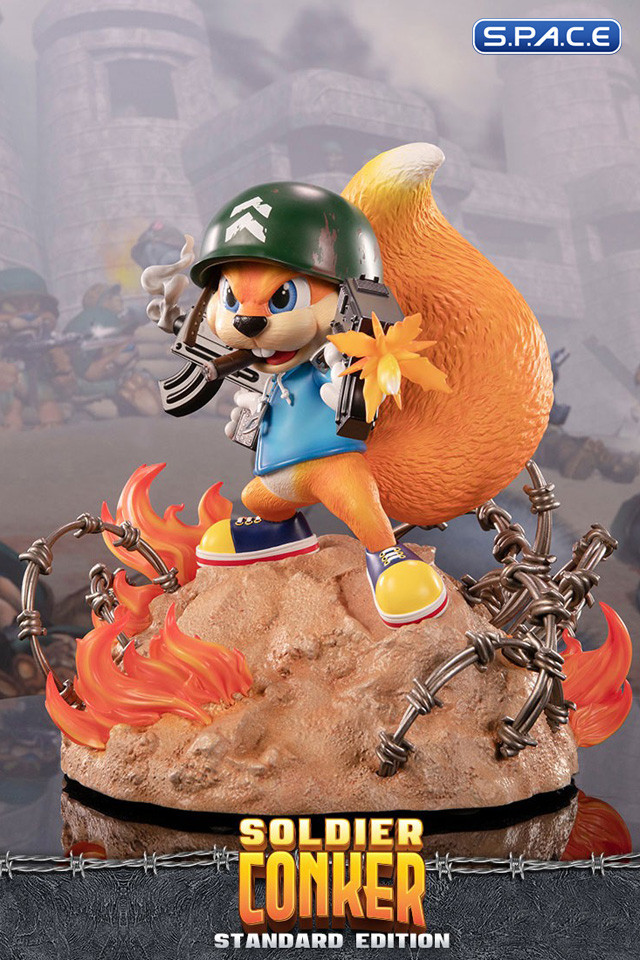 Soldier Conker Statue (Conker's Bad Fur Day)