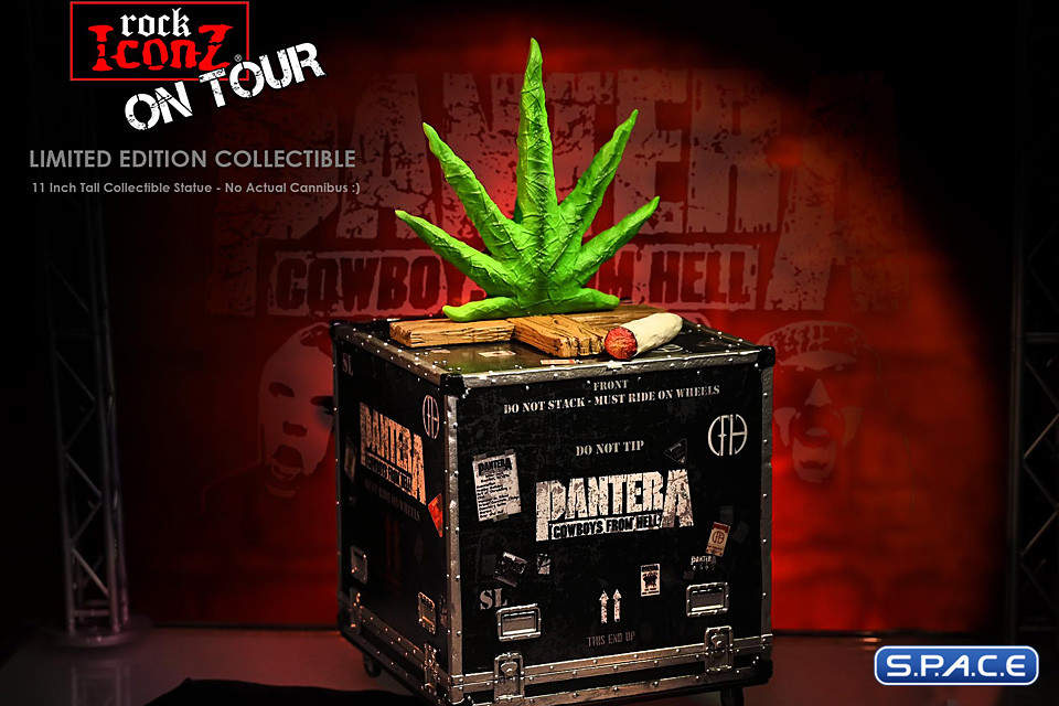 Cowboys From Hell Road Case Rock Iconz On Tour Statue (Pantera)
