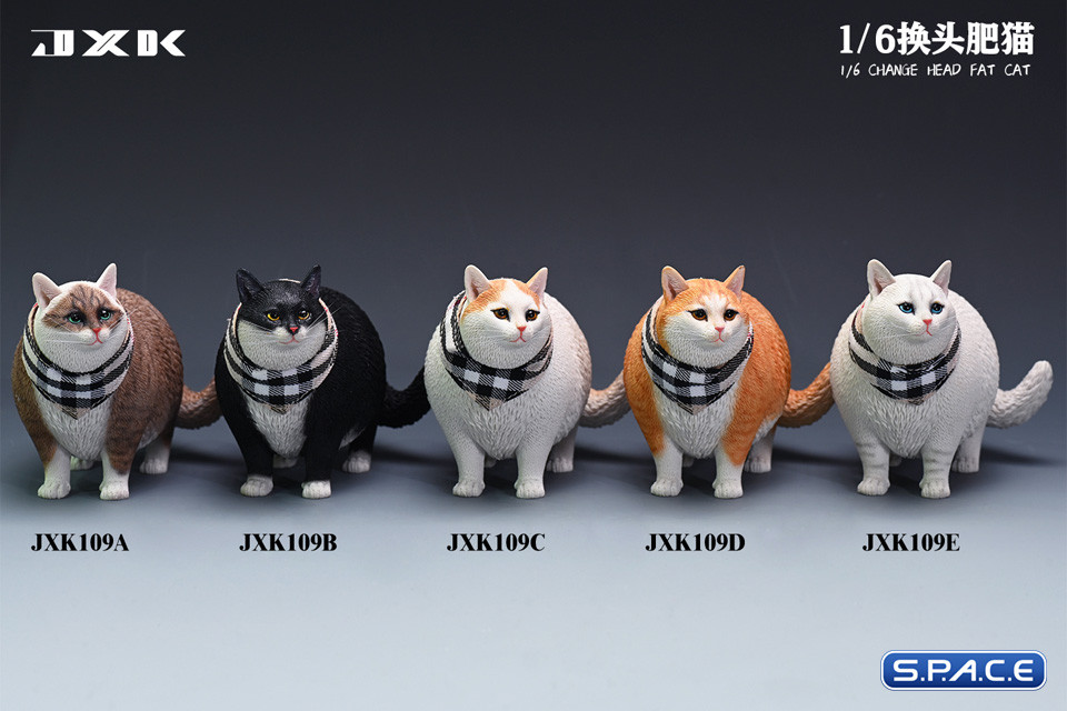 1/6 Scale Fat Cat with changeable Head (tricolor)