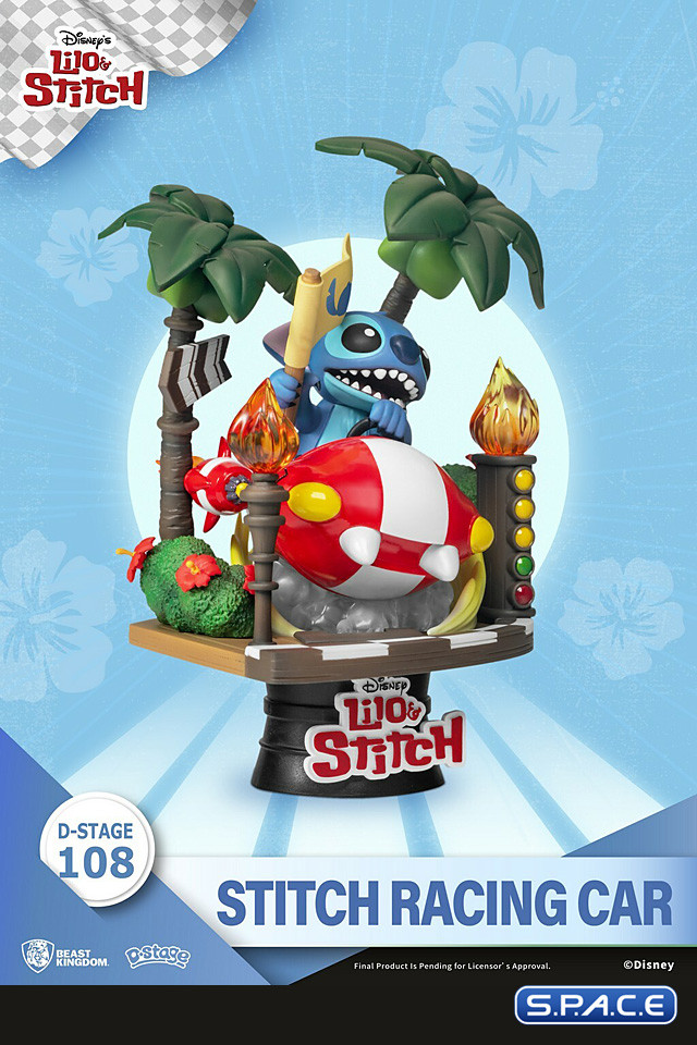 Stitch Racing Car Diorama Stage 108 (Lilo & Stitch)