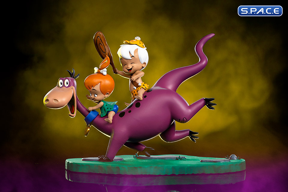 1/10 Scale Dino, Peebles & Bamm-Bamm Art Scale Statue (The Flintstones)