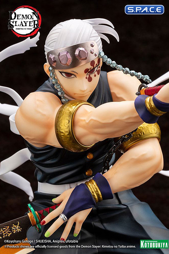 1/8 Scale Tengen Uzui ARTFXJ Statue - Bonus Version (Demon Slayer: Kimetsu no Yaiba)
